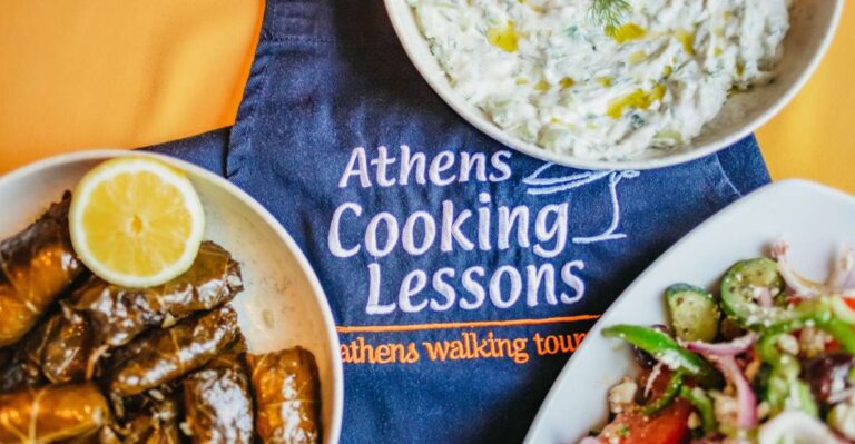 Athens: Greek Cuisine Cooking Class and 3-Course Dinner