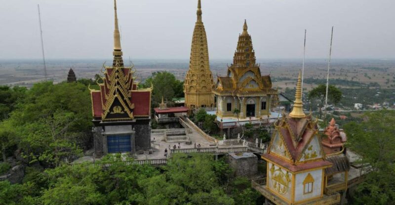 Bamboo Train. Phnom Sampove Cave. Bat Cave and Banan Temple - Bamboo Train Experience