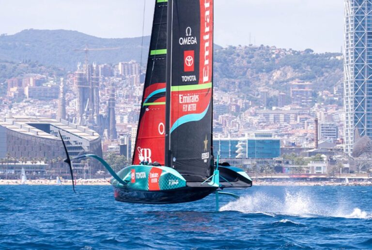 Barcelona: Americas Cup Front Line Private Luxury Sailboat