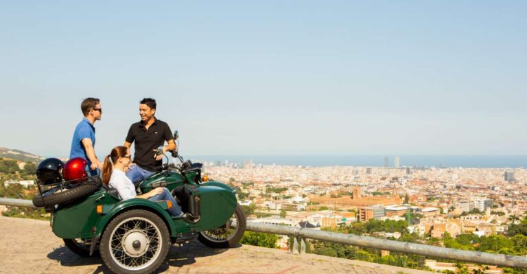 Barcelona: Motorcycle Sidecar Full-Day Tour With Stops