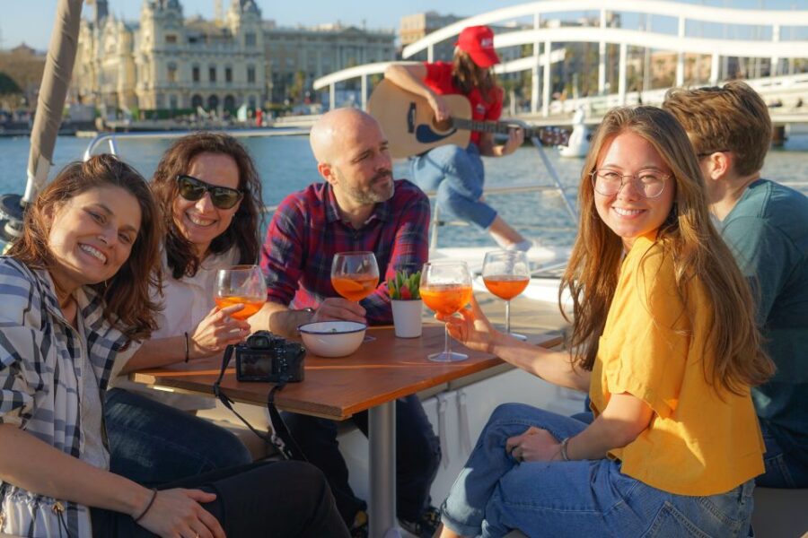 Barcelona: Sunset Catamaran Experience W/ Optional Dinner