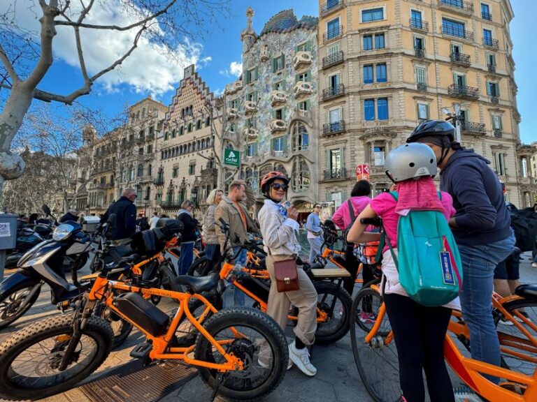 Barcelona: Top-20 City Sights Bike/eBike Guided Private Tour