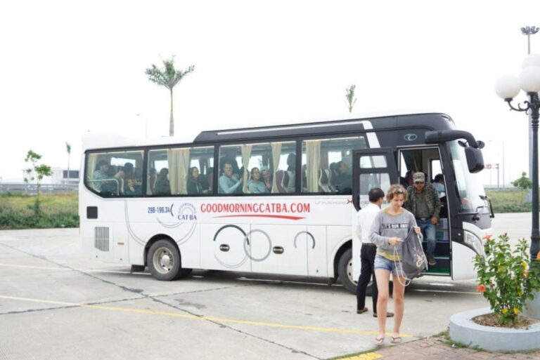 Bus Ticket Cat Ba – Hanoi ( Bus+ Ferry )