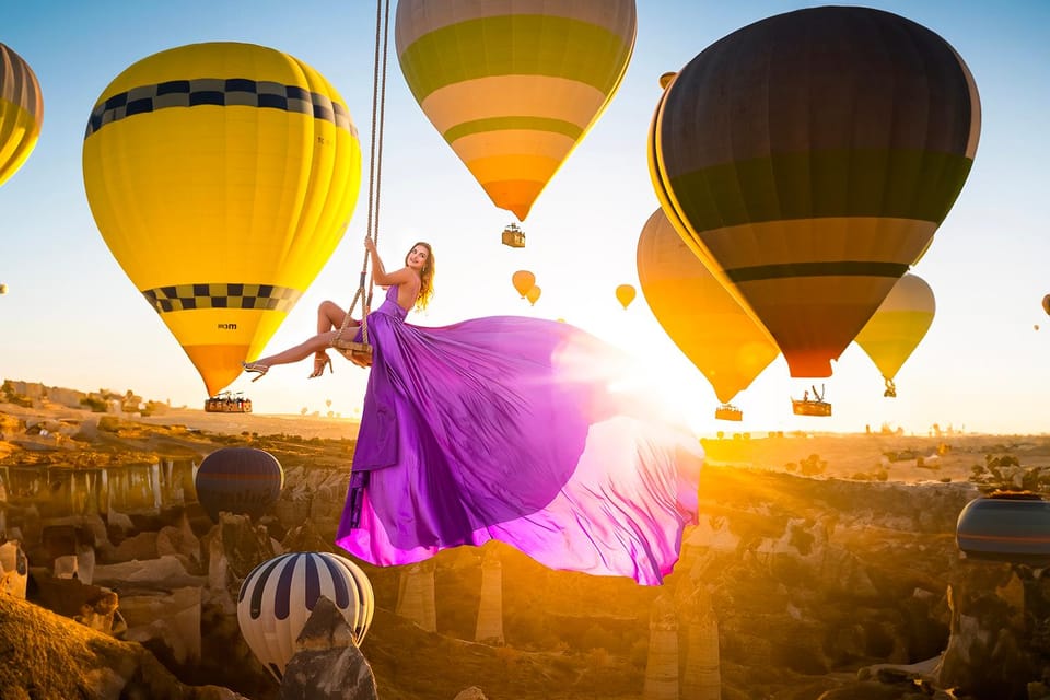 Cappadocia: Taking Photo With Swing at Hot Air Balloon View - Overview of the Experience