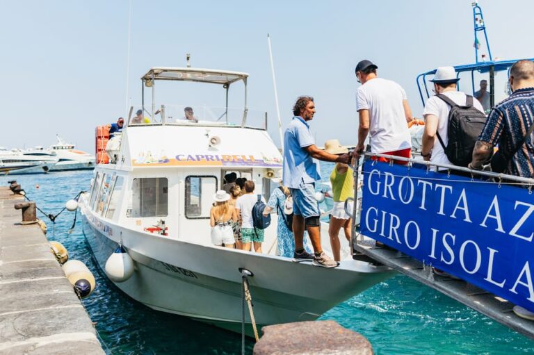 Capri: Island Boat Tour and Optional Blue Grotto Visit