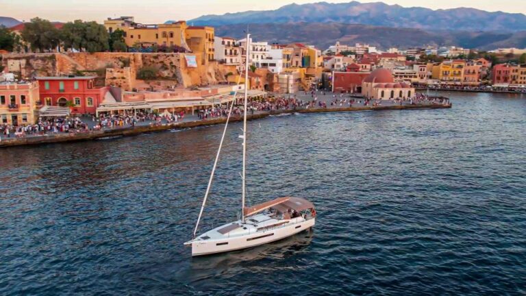 Chania Old Port: Private Sailing Cruise With Meal & Swimming