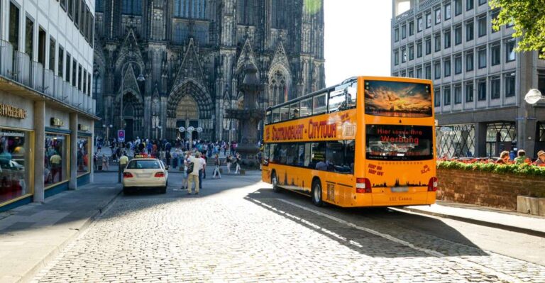 Cologne: 24h Hop-On Hop-Off Sightseeing Bus Ticket