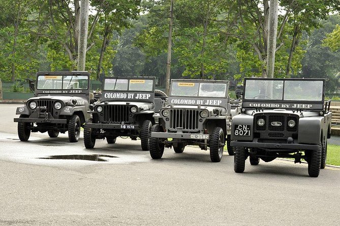 Colombo City Tour by War Jeep - Vehicle Options