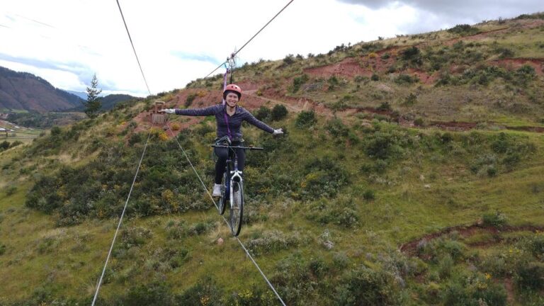 Cusco: Extreme Sky Bike and Rappelling Adventure