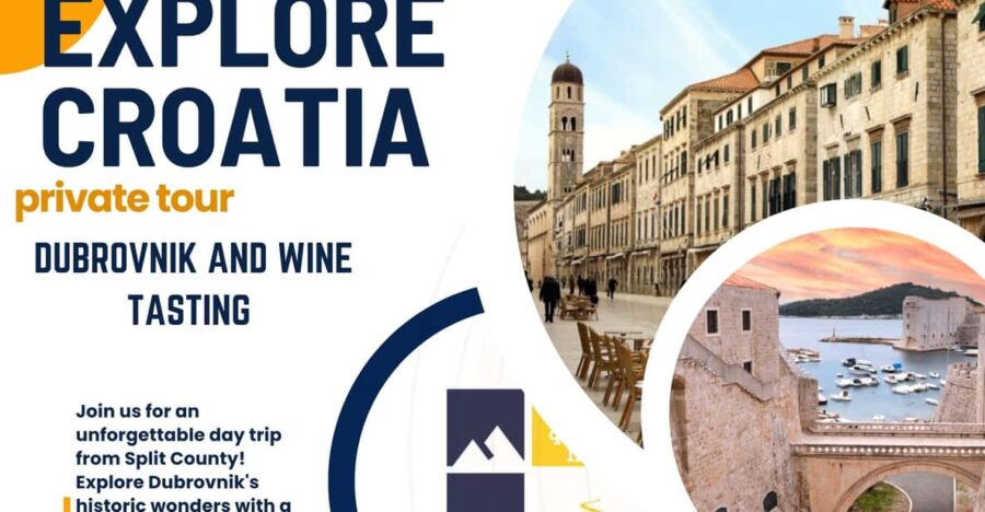Dubrovnik Guiding Tour With Wine Tasting From Split County