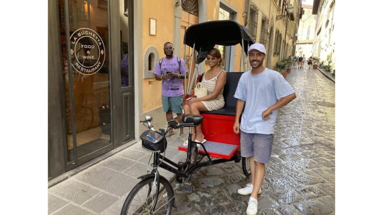 Florence: Rickshaw Rental Service With Driver