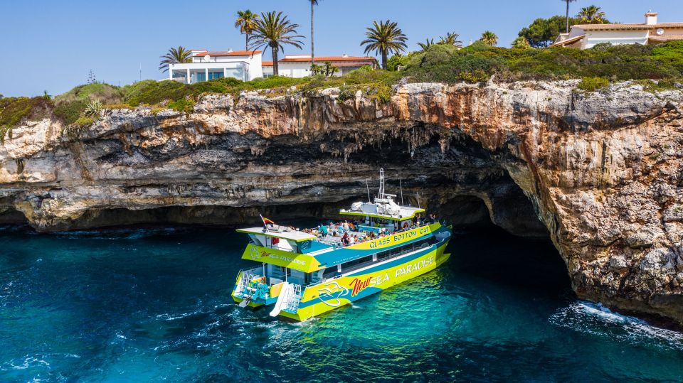 From Calas De Mallorca: Scenic Glass Bottom Boat Tour - Tour Options