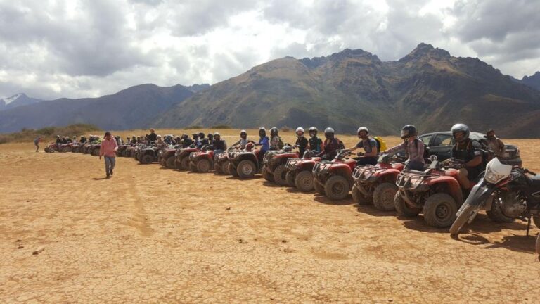 From Cusco: Atv’S Tour Moray and Salt Mines of Maras.