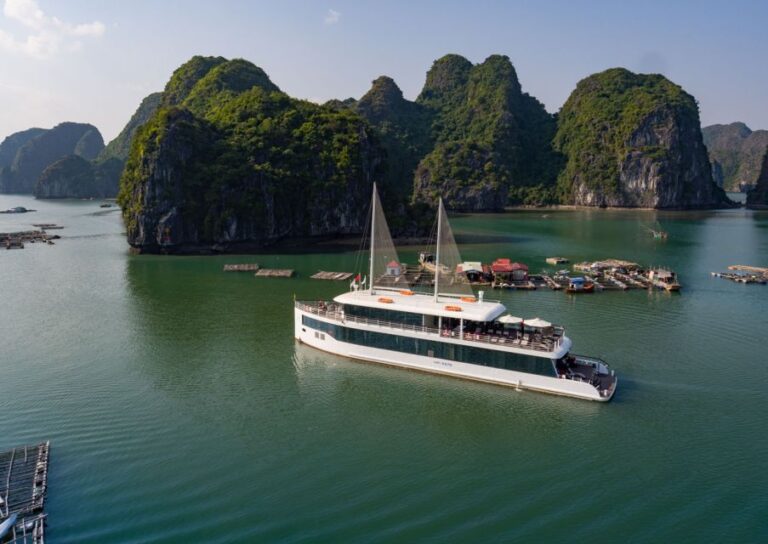 From Hanoi: Halong Bay 1-Day Jadesails Luxury Cruise Tour