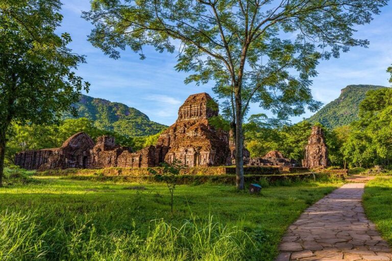 From Hoi An: Day Tour of My Son Temples and Marble Mountain