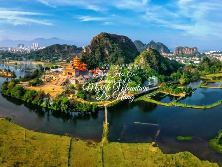 From Hoi An: Discover Marble Mountain and Linh Ung Pagoda