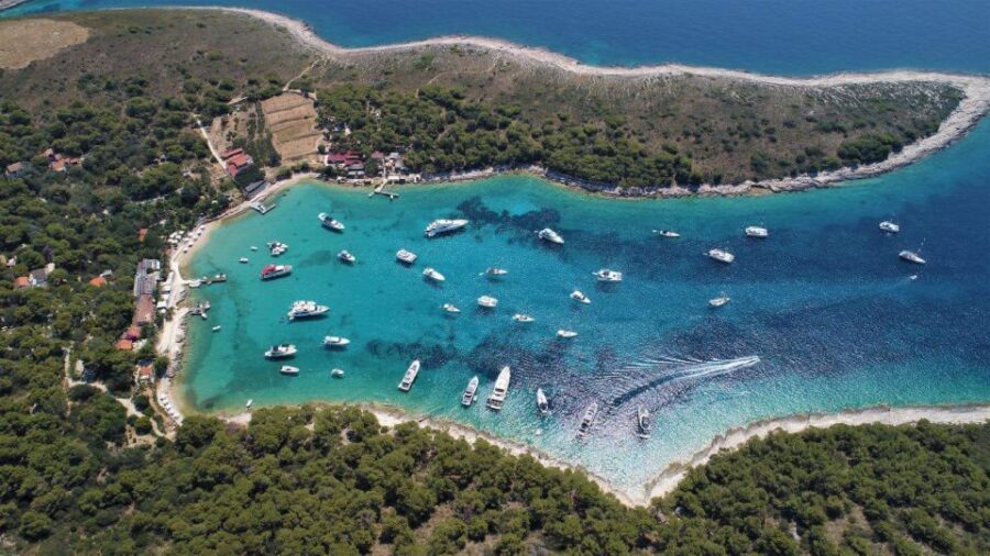 From Hvar: Blue Cave, Green Cave, and Islands Boat Tour