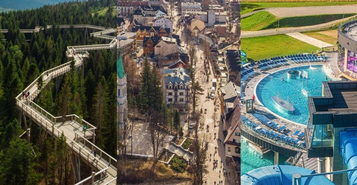 From Krakow: Slovakia Treetop Walk, Zakopane & Thermal Baths - Overview of the Tour