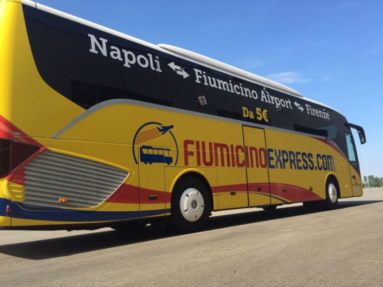 From Naples: Bus Transfer to Rome Fiumicino Airport