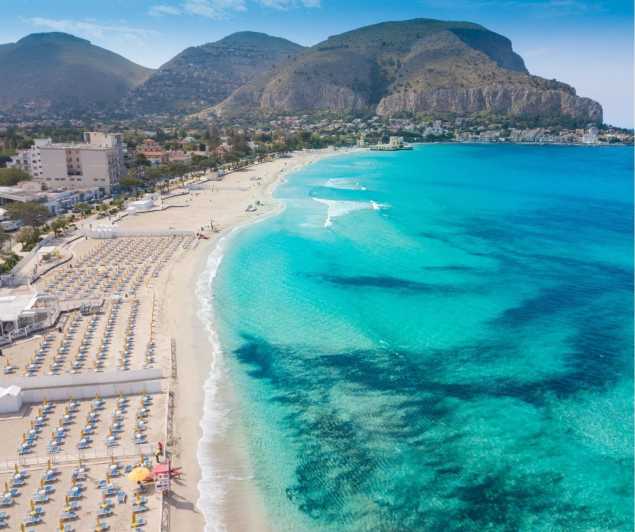 From Palermo: Mondello & Capo Gallo Reserve Shuttle Van/Bus