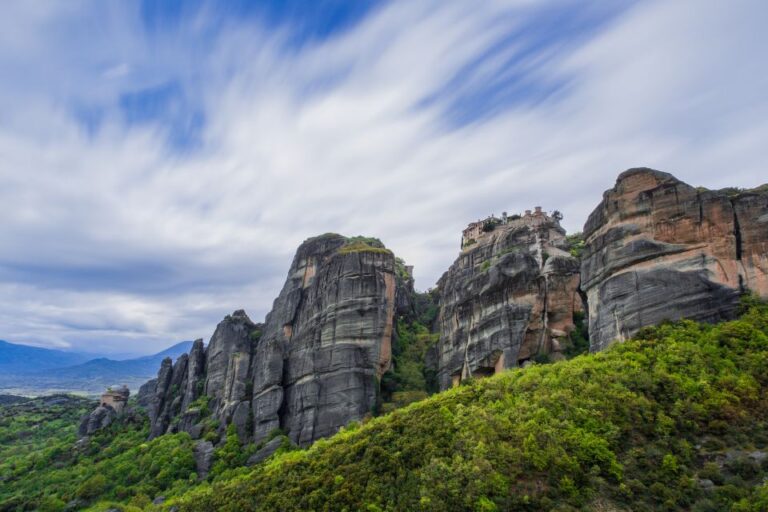 From Pieria Coast: Meteora Day Trip With Monasteries Visit