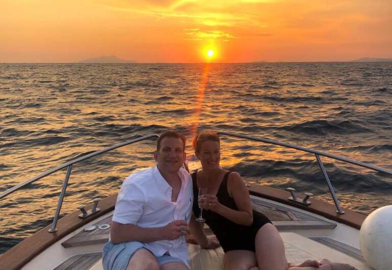 From Sorrento: Private Sunset Boat Tour to Capri