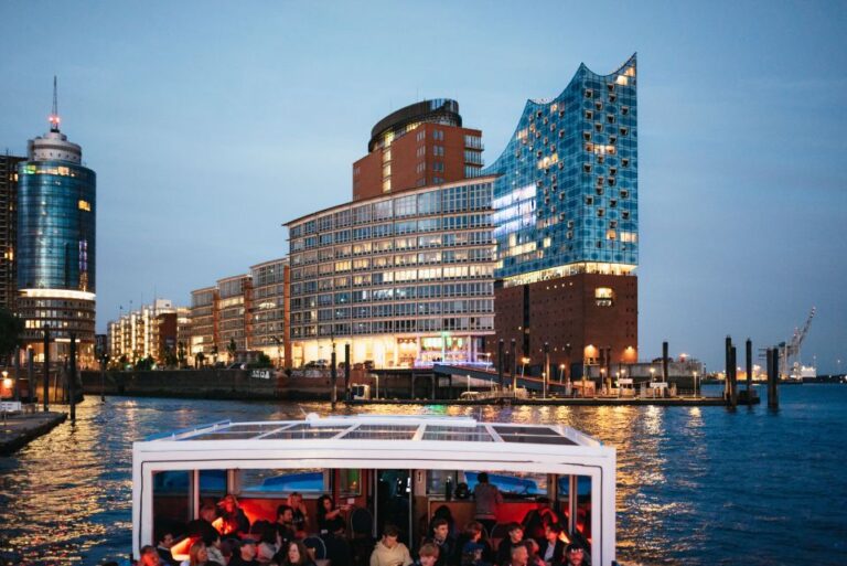 Hamburg: 1-Hour Harbor Evening Lights Cruise