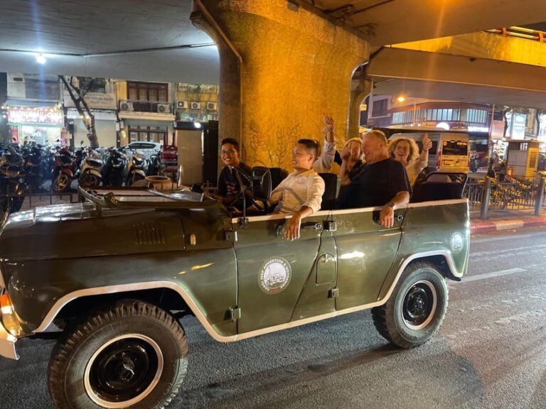 Hanoi Jeep By Night Street Food, Backstreet+ Train Street