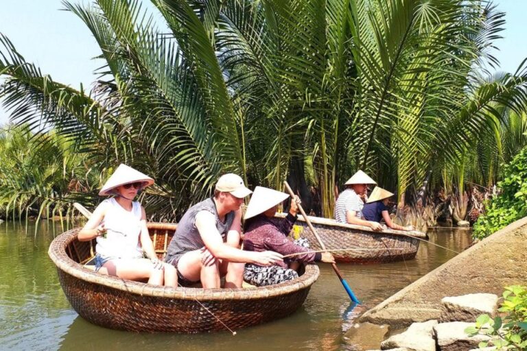 Hoi An Bamboo Basket Boat Ride in Water Coconut Forest