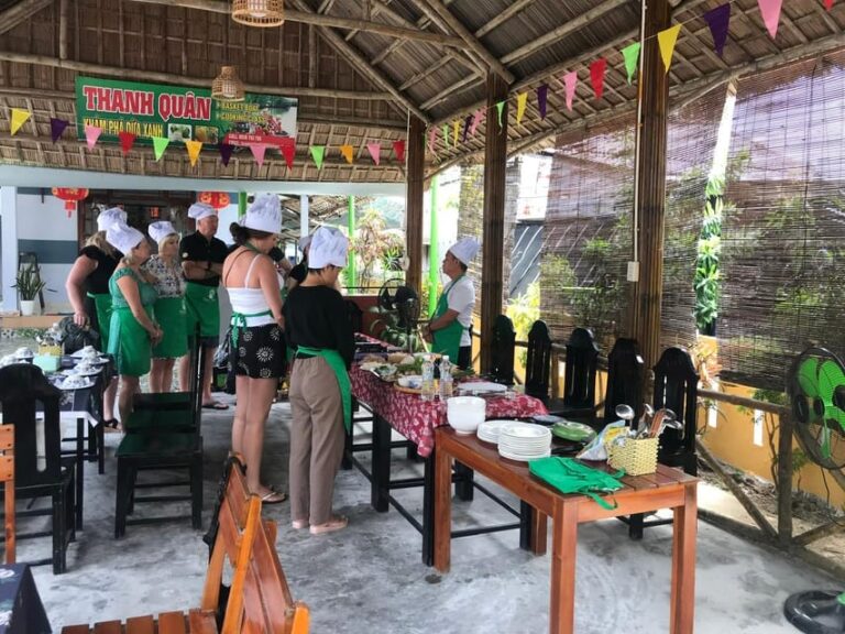 Hoi An :Lantern Making – Cooking Class -Coconut Basket Boat