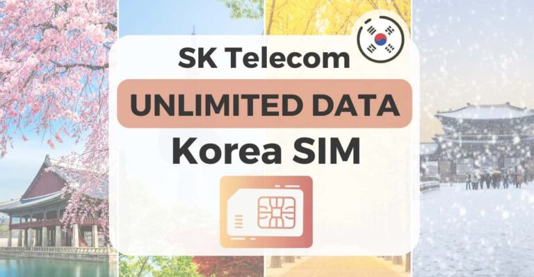 Incheon Airport: Korea SIM With SKT 4G Unlimited Data