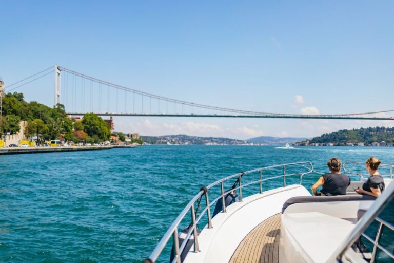 Istanbul: Bosphorus Yacht Cruise With Stopover on Asian Side