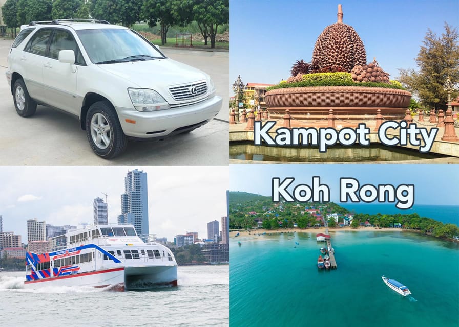 Kampot To/From Koh Rong Island Private Car and Ferry Boat