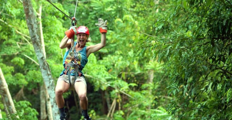 Krabi: Zipline, ATV & Top Rope Climbing Experience