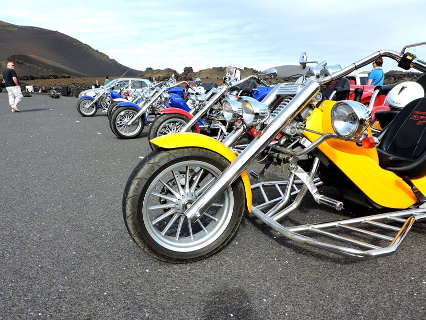 Lanzarote: Three Wheeler Trike Tour for Three People