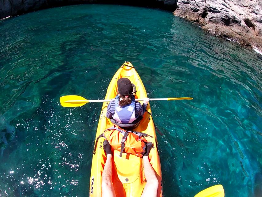 Lomo Quiebre: Mogan Kayaking and Snorkeling Tour in Caves