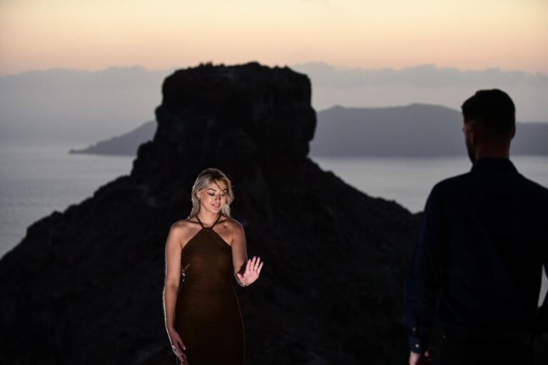 Magical Proposal Photoshoot in Santorini