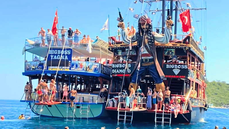 Marmaris: Big Boss Diamond Pirate Boat Trip - Itinerary Details