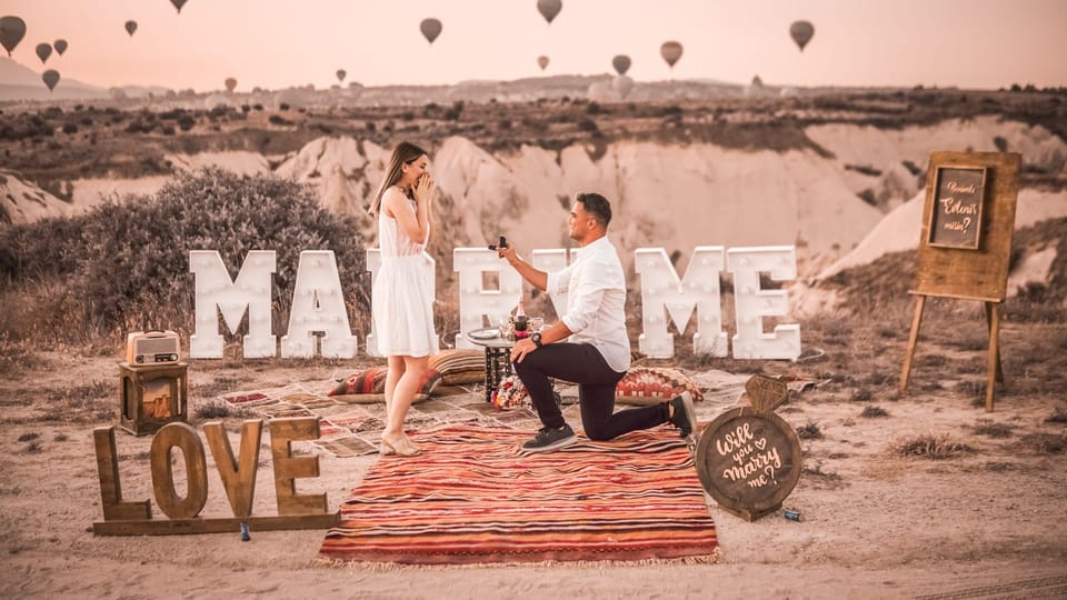 Marriage Proposal Surprise & Engagement in Cappadocia - Overview of the Experience