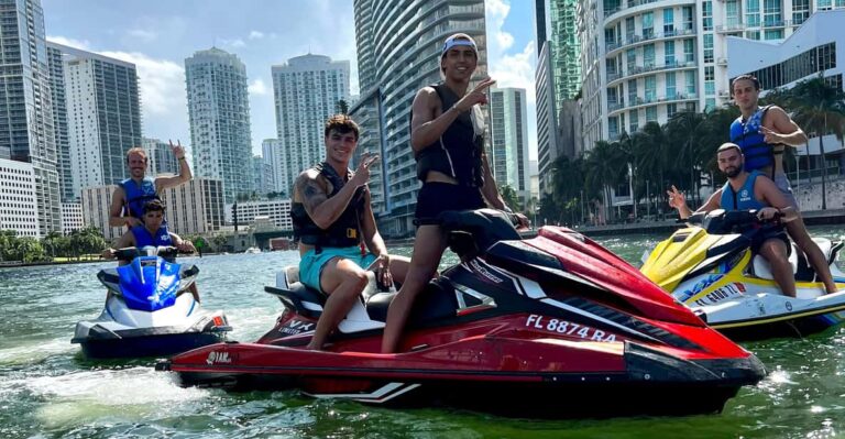 Miami: Jet Ski Adventure With Complimentary Speed Boat Ride