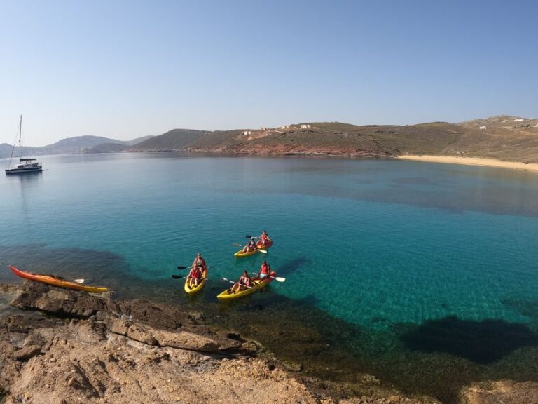 Mykonos: Secluded Bays Sea Kayaking Tour With Gopro Photos