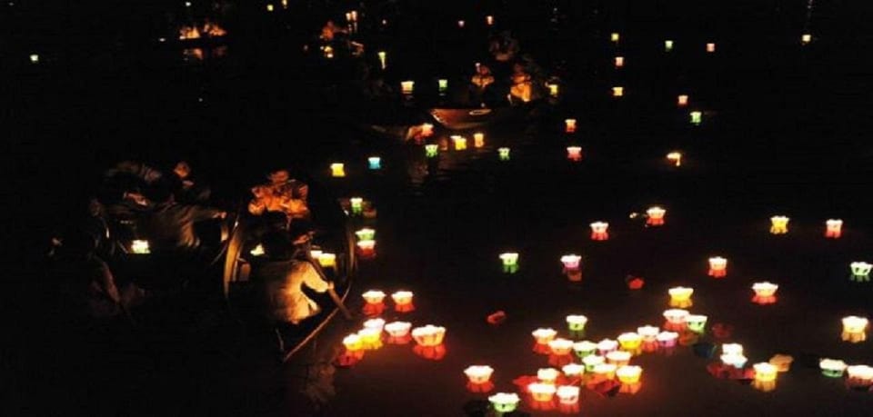 Night Cruise With Releasing Lanterns,Moonlight Bridge/Hoi an - Overview of the Night Cruise