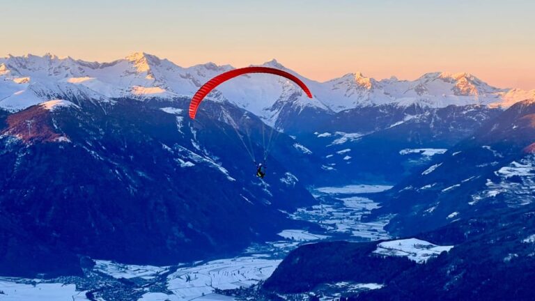 Paragliding Tandem Flight Kronplatz Dolomites Alps