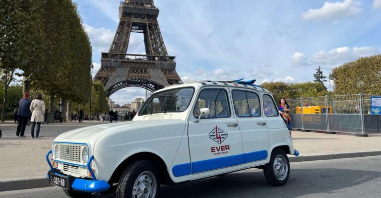 Paris: Private Sightseeing Tour in Renault 4L Electric 2h