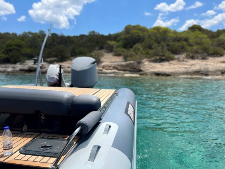 Porto Heli: Hidden Gems Tour on a RIB Boat With Swim Stops