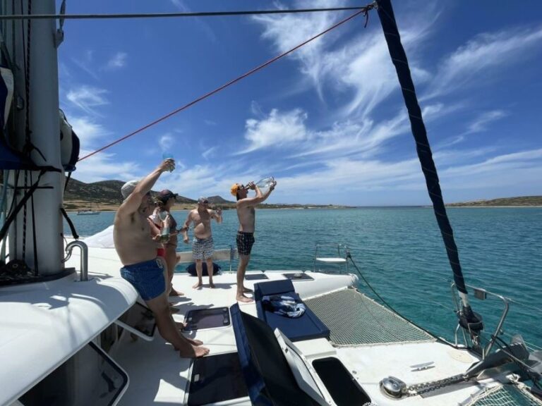 Private Full Day Paros Catamaran Cruise