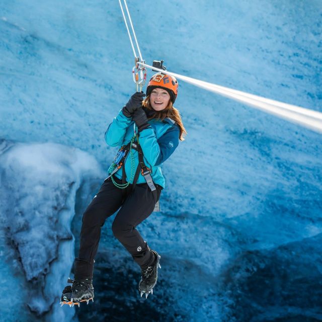 Private Glacier Zip Line + Glacier Adventure