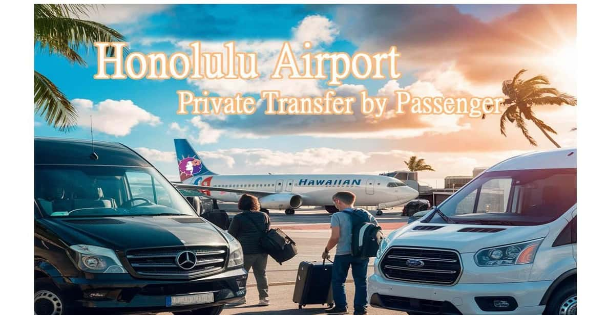 Private Transfer Waikiki to HNL Airport * 1-12 Passenger* - Pricing Details