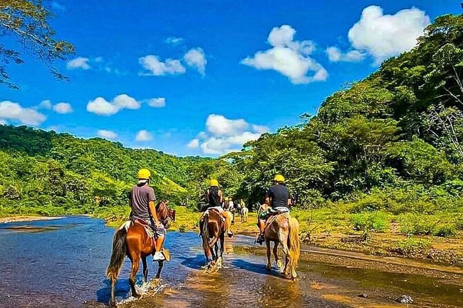 Rainforest Horseback+Waterfall Rappelling+1.3 Miles in Zip Line Combo+Lunch - Tour Overview and Highlights