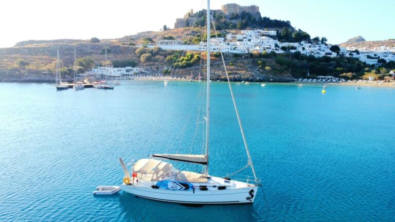 Rhodes: Kallithea & Antony Quinn Bay Private Sailing Cruise